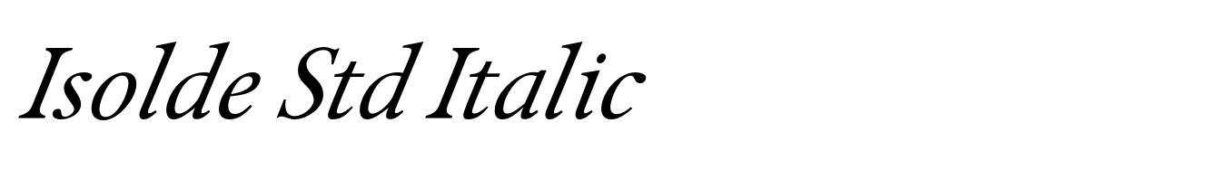 Isolde Std Italic